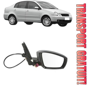 Oglinda Dreapta Volkswagen POLO IV Saloon (9A4, 9A2, 9N2, 9A6) din 2002 - 2012, Auto, Reglaj mecanic, Completa