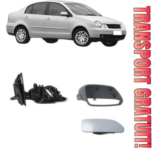 Oglinda Dreapta Volkswagen POLO IV Saloon (9A4, 9A2, 9N2, 9A6) din 2002 - 2012, Auto, Reglaj electric, Completa