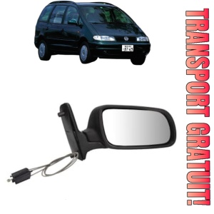 Oglinda Dreapta Volkswagen SHARAN Box Body/MPV (7M_) din 1996 - 2010, Auto, Reglaj mecanic, Completa