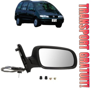 Oglinda Dreapta Volkswagen SHARAN Box Body/MPV (7M_) din 1996 - 2010, Auto, Reglaj mecanic, Completa