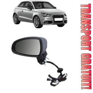 Oglinda Stanga AUDI A1 (8X1, 8XK) din 2010 - 2018, Auto, Reglaj electric, Completa