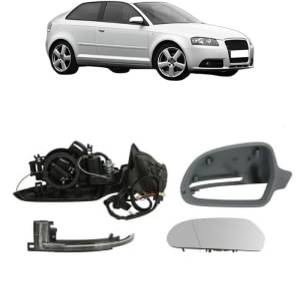 Oglinda Stanga AUDI A3 (8P1) din 2003 - 2012, Auto, Reglaj electric, Completa - Img 2