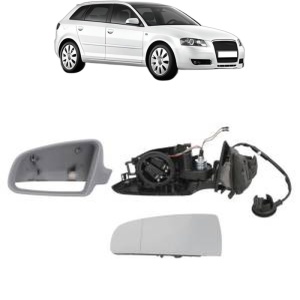 Oglinda Stanga AUDI A3 Sportback (8PA) din 2004 - 2013, Auto, Reglaj electric, Completa - Img 2
