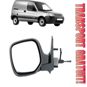 Oglinda Stanga CITROEN BERLINGO / BERLINGO FIRST Box Body/MPV (M_) din 1996 - 2011, Auto, Reglaj mecanic, Completa