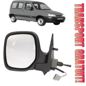 Oglinda Stanga CITROEN BERLINGO / BERLINGO FIRST MPV (MF_, GJK_, GFK_) din 1996 - 2011, Auto, Reglaj mecanic, Completa