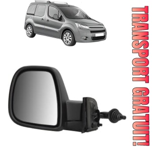 Oglinda Stanga CITROEN BERLINGO MULTISPACE (B9) din 2008 - 2021, Auto, Reglaj mecanic, Completa