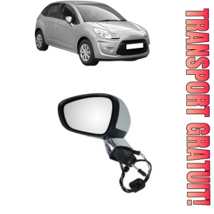 Oglinda Stanga CITROEN C3 II (SC_) din 2009 - 2016, Auto, Reglaj electric, Completa