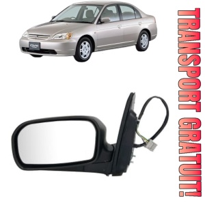 Oglinda Stanga HONDA CIVIC VII Saloon (ES, ET) din 2000 - 2005, Auto, Reglaj electric, Completa