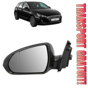 Oglinda Stanga HYUNDAI i30 (PDE, PD, PDEN) din 2016 - 2021, Auto, Reglaj electric, Completa