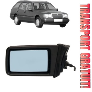 Oglinda Stanga MERCEDES-BENZ E-CLASS T-Model (S124) din 1993 - 1996, Auto, Reglaj mecanic, Completa