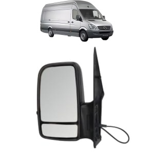 Oglinda Stanga MERCEDES-BENZ SPRINTER 5-t Van (B906) din 2006 - 2018, Auto, Reglaj manual, Completa - Img 2