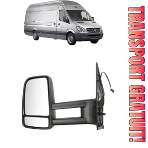 Oglinda Stanga MERCEDES-BENZ SPRINTER 5-t Van (B906) din 2006 - 2018, Auto, Reglaj manual, Completa