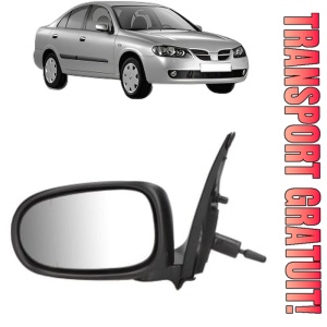Oglinda Stanga NISSAN ALMERA II (N16) din 2000 - 2006, Auto, Reglaj mecanic, Completa