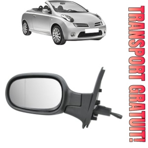 Oglinda Stanga NISSAN MICRA C+C III (K12) din 2005 - 2010, Auto, Reglaj mecanic, Completa