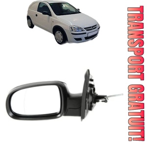 Oglinda Stanga OPEL CORSA C Hatchback Van (X01) din 2000 - 2012, Auto, Reglaj mecanic, Completa