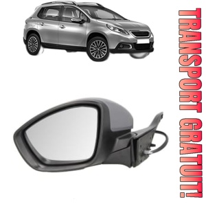 Oglinda Stanga PEUGEOT 2008 I (CU_) din 2013 - 2019, Auto, Reglaj electric, Completa