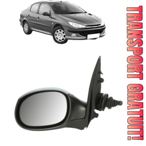 Oglinda Stanga PEUGEOT 206 Saloon din 2007 - 2008, Auto, Reglaj mecanic, Completa