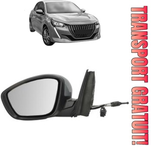 Oglinda Stanga PEUGEOT 208 II (UB_, UP_, UW_, UJ_) din 2019 - 2025, Auto, Reglaj mecanic, Completa
