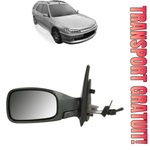 Oglinda Stanga PEUGEOT 306 Estate Van (N_, 7_) din 1997 - 2000, Auto, Reglaj mecanic, Completa