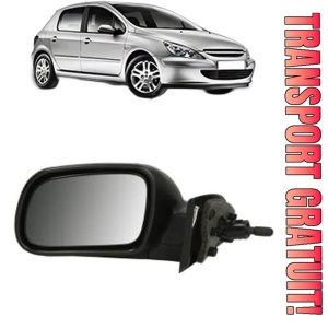 Oglinda Stanga PEUGEOT 307 (3A/C) din 2000 - 2012, Auto, Reglaj mecanic, Completa