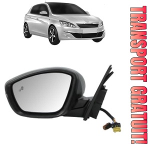 Oglinda Stanga PEUGEOT 308 Hatchback Van (LB_) din 2015 - 2021, Auto, Reglaj electric, Completa