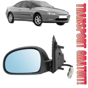 Oglinda Stanga PEUGEOT 406 Coupe (8C) din 1997 - 2004, Auto, Reglaj electric, Completa