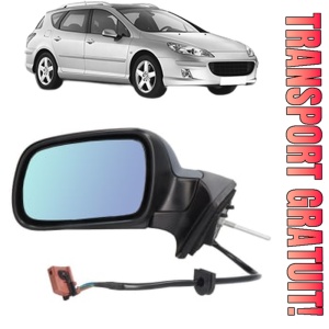 Oglinda Stanga PEUGEOT 407 SW (6E_, 6D_) din 2004 - 2010, Auto, Reglaj electric, Completa