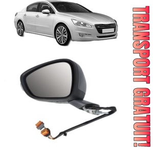 Oglinda Stanga PEUGEOT 508 I (8D_) din 2010 - 2018, Auto, Reglaj electric, Completa