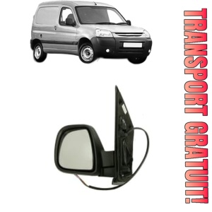 Oglinda Stanga PEUGEOT PARTNER Box Body/MPV din 2008 - 2016, Auto, Reglaj electric, Completa
