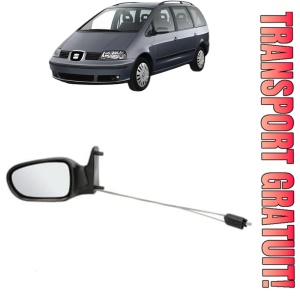 Oglinda Stanga SEAT ALHAMBRA VAN (7V8, 7V9) din 1996 - 2010, Auto, Reglaj mecanic, Completa