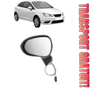 Oglinda Stanga SEAT IBIZA IV SC (6J1, 6P5) din 2008 - 2016, Auto, Reglaj mecanic, Completa
