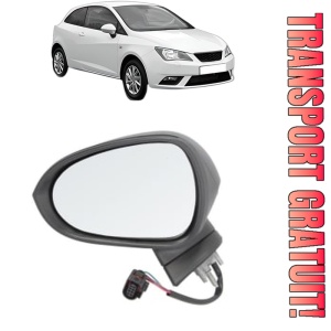 Oglinda Stanga SEAT IBIZA IV SC (6J1, 6P5) din 2008 - 2016, Auto, Reglaj electric, Completa