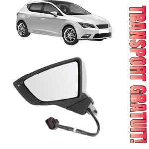 Oglinda Stanga SEAT LEON (5F1) din 2012 - 2020, Auto, Reglaj electric, Completa