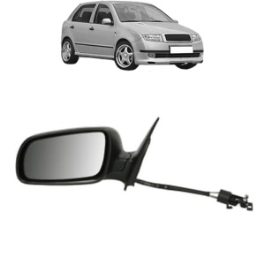 Oglinda Stanga SKODA FABIA I (6Y2) din 1999 - 2008, Auto, Reglaj mecanic, Completa - Img 2