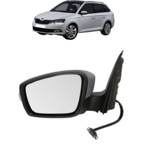 Oglinda Stanga SKODA FABIA III Estate (NJ5) din 2014 - 2022, Auto, Reglaj electric, Completa - Img 2