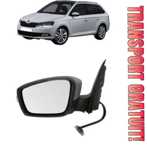Oglinda Stanga SKODA FABIA III Estate (NJ5) din 2014 - 2022, Auto, Reglaj electric, Completa