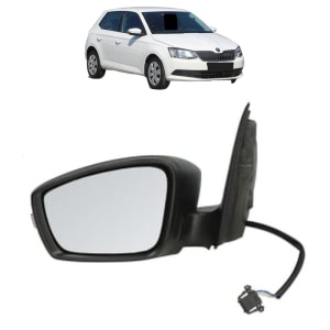 Oglinda Stanga SKODA FABIA III Praktik (NJ5) din 2014 - 2022, Auto, Reglaj electric, Completa - Img 2