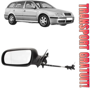 Oglinda Stanga SKODA OCTAVIA I Combi (1U5) din 1998 - 2010, Auto, Reglaj mecanic, Completa
