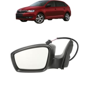 Oglinda Stanga SKODA RAPID Spaceback (NH1) din 2012 - 2019, Auto, Reglaj electric, Completa - Img 2
