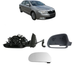 Oglinda Stanga SKODA SUPERB II (3T4) din 2008 - 2015, Auto, Reglaj electric, Completa - Img 2