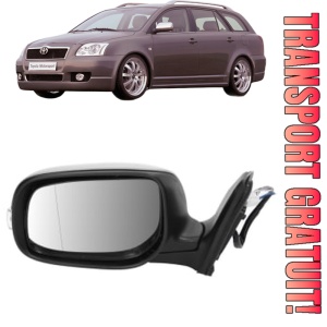 Oglinda Stanga TOYOTA AVENSIS Estate (_T25_) din 2003 - 2008, Auto, Reglaj electric, Completa