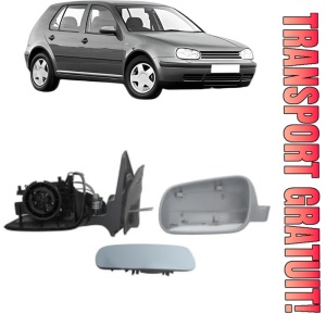 Oglinda Stanga Volkswagen GOLF IV (1J1) din 1997 - 2007, Auto, Reglaj mecanic, Completa