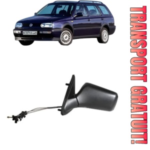 Oglinda Stanga Volkswagen GOLF Van III Variant (1H5) din 1993 - 1999, Auto, Reglaj mecanic, Completa