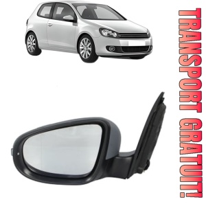 Oglinda Stanga Volkswagen GOLF VI (5K1) din 2008 - 2013, Auto, Reglaj electric, Completa