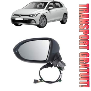 Oglinda Stanga Volkswagen GOLF VIII (CD1, DA1) din 2019 - 2024, Auto, Reglaj electric, Completa