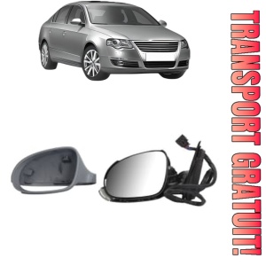 Oglinda Stanga Volkswagen PASSAT B6 (3C2) din 2005 - 2010, Auto, Reglaj electric, Completa
