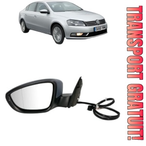 Oglinda Stanga Volkswagen PASSAT B7 (A32, A33) din 2011 - 2020, Auto, Reglaj electric, Completa