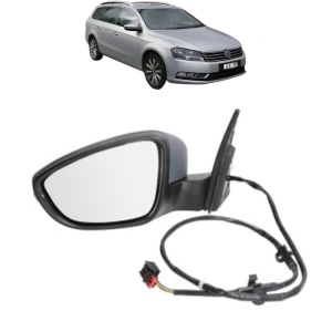 Oglinda Stanga Volkswagen PASSAT B7 Estate Van (365) din 2011 - 2014, Auto, Reglaj electric, Completa - Img 2