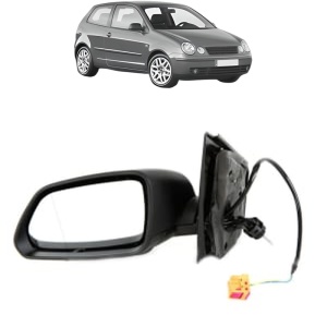 Oglinda Stanga Volkswagen POLO IV (9N_, 9A_) din 2001 - 2009, Auto, Reglaj mecanic, Completa - Img 2