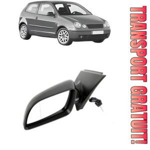 Oglinda Stanga Volkswagen POLO IV (9N_, 9A_) din 2001 - 2009, Auto, Reglaj mecanic, Completa